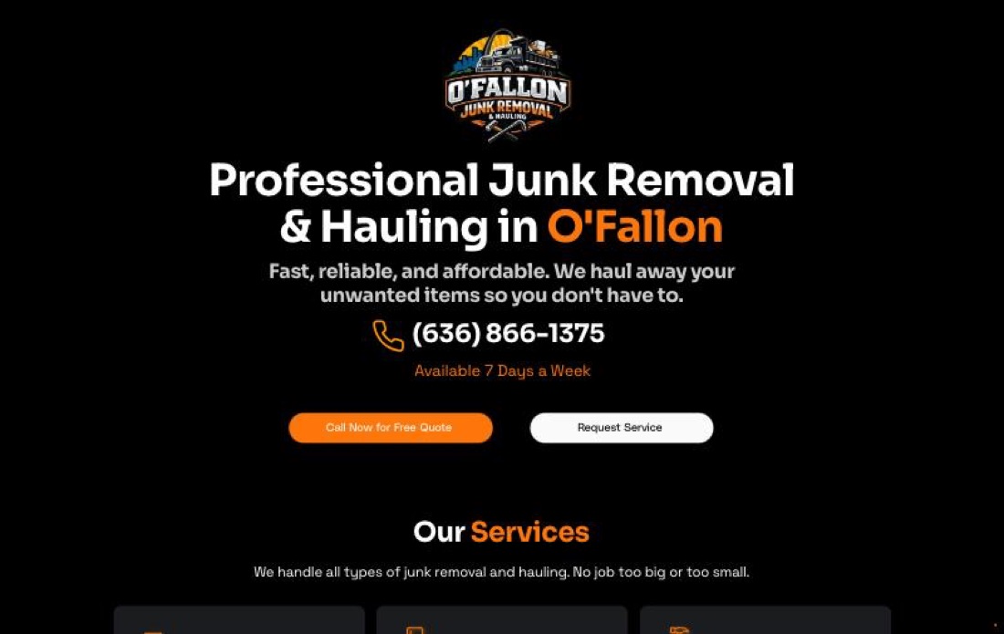 O'Fallon Junk Removal website